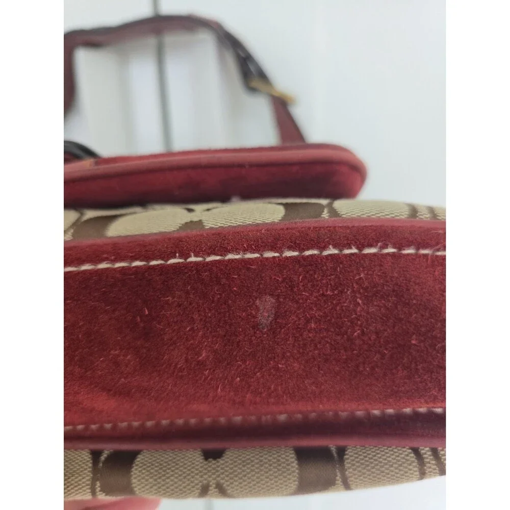 Coach Vintage Y2K Soho Signature Suede Shoulder Bag 7063 Special Edition  2004